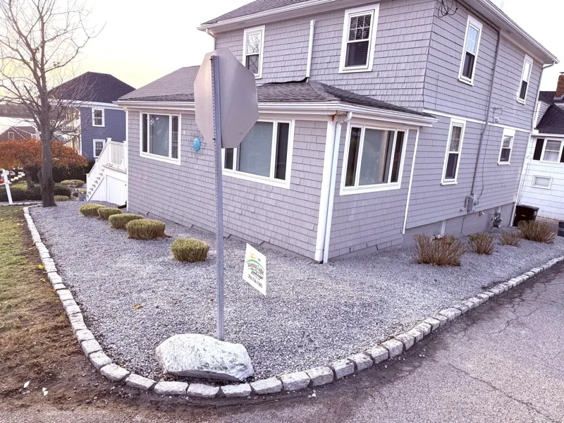 Stone edging and gravel work